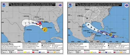 Two Storms Fill the Gulf