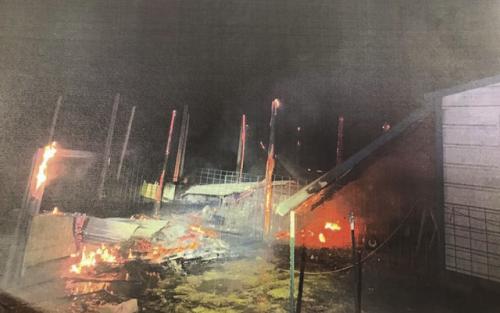 Barn Fire Destroys Lawn Mowers Monday