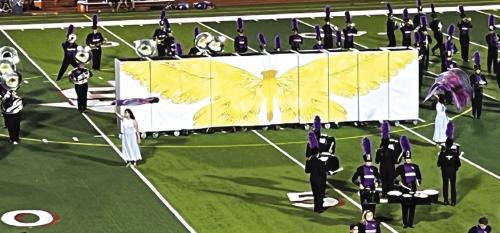 The La Grange band will showcase their marching show “Metamorphosis” at halftime of Friday’s football game.