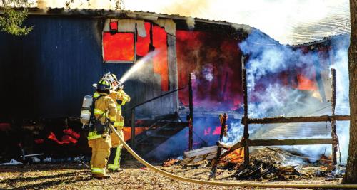 La Grange Fire Chief Frank Menefee said the fire started around the back porch (pictured above).