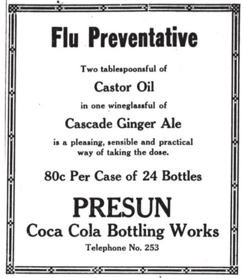 Advertisement from the La Grange Journal in 1918.