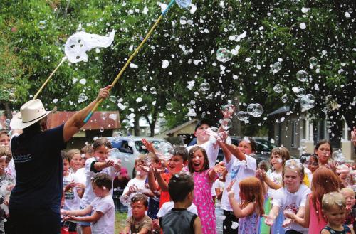 Bubbles at the Library
