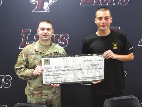 Vasut’s Army Enlistment Celebrated at Fayetteville
