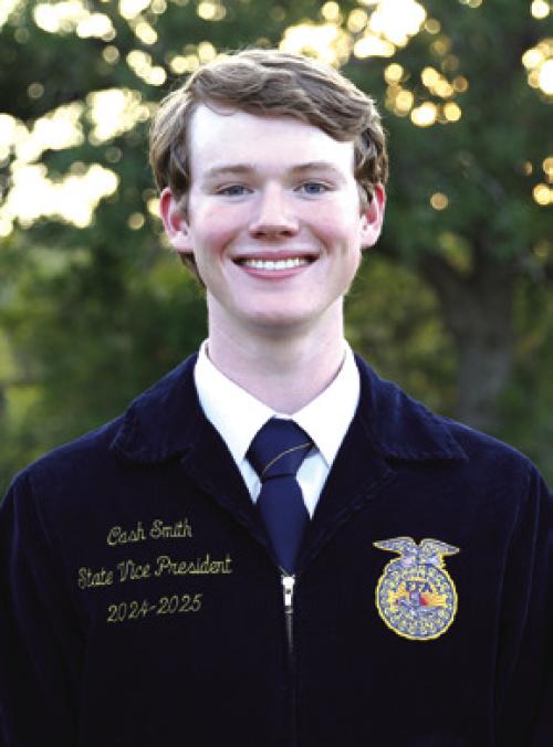 Fayetteville High School grad and outgoing FFA Area XI Vice President Cash Smith.