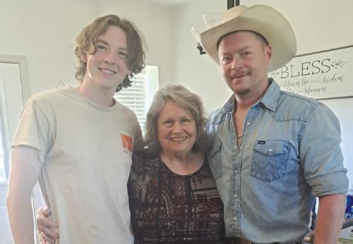 Roberta Gullick and her two grandsons Lance Liccioni and Lance Hasleloff.