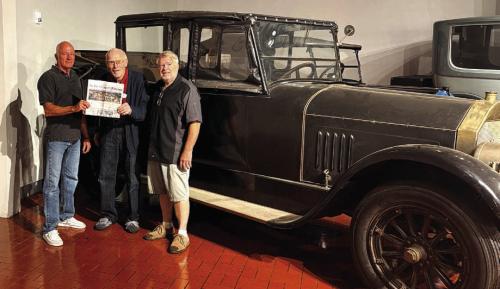 Record Goes Along to Deliver Classic Car to Museum