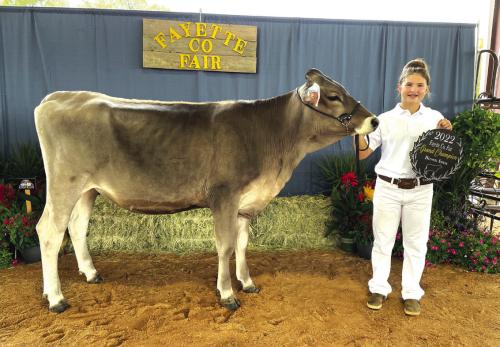 DAIRY SHOW • GRAND CHAMPION • BROWN SWISS Landry Zapalac