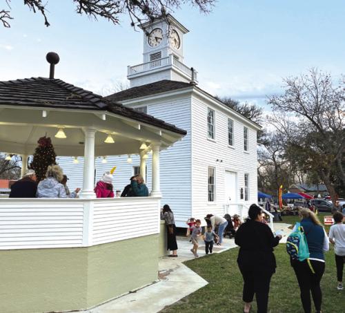 The scenic courthouse square in Fayetteville with a Christmas tree in the gazebo was the perfect gathering spot for the County Christmas event last Saturday.