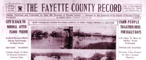 A front page of The Record from June 25, 1935