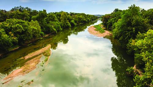 The Colorado River as it flows through La Grange. Record file photo by Russell Bennett