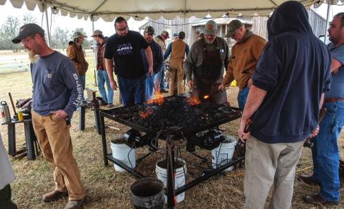 Blacksmithing Class is in Session